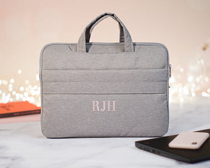 The Coffee Shop Laptop Sleeve — personalized laptop sleeve with pockets