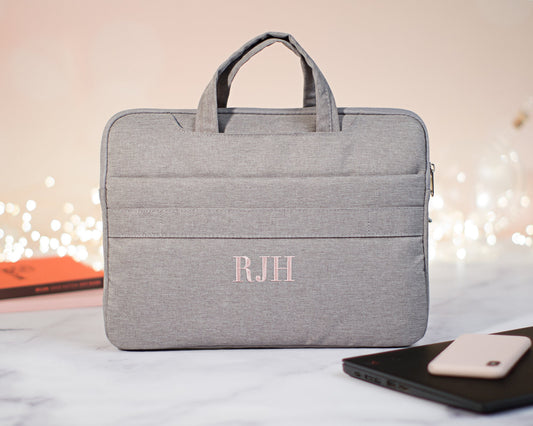 The Coffee Shop Laptop Sleeve — personalized laptop sleeve with pockets