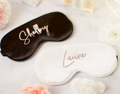 Personalized Silky Plush Eye Mask