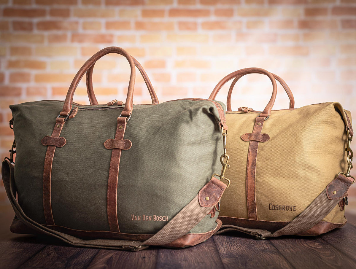The Heirloom Canvas Twill Duffle — personalized canvas twill duffle