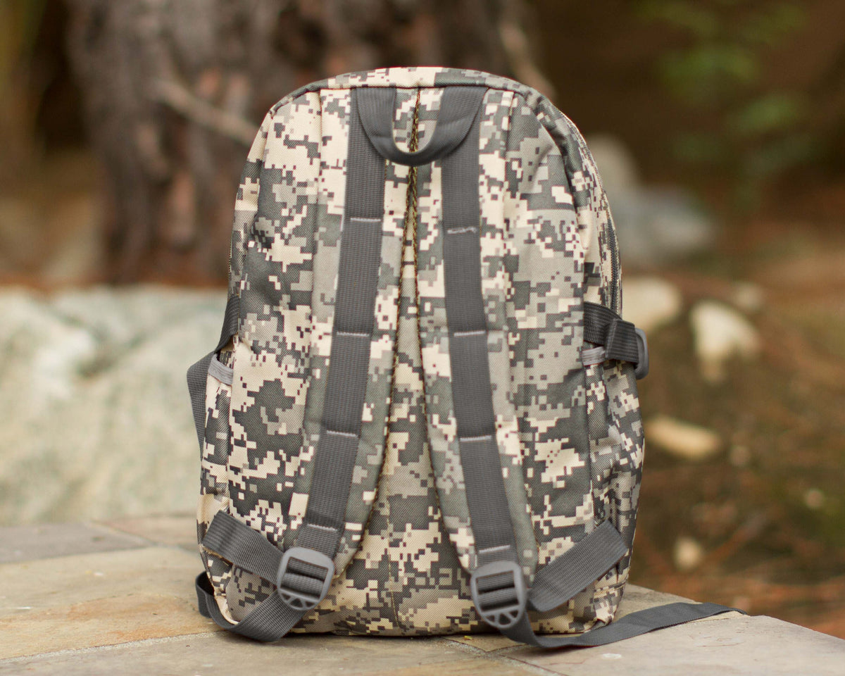 The Recess Canvas Camo Backpack — personalized camo backpack
