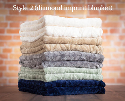 The Fireside Fleece Throw — personalized fleece throw blanket