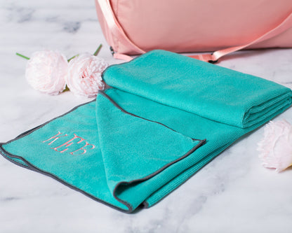 The Savasana Non-Slip Yoga Towel — personalized microfiber yoga towel
