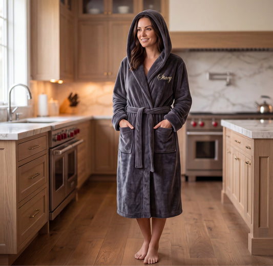 The Homebody Hooded Fleece Robe
