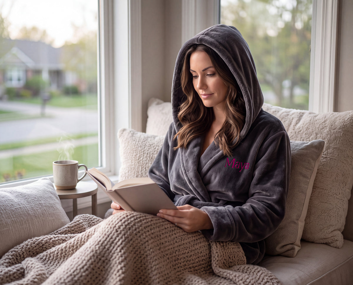 The Homebody Hooded Fleece Robe