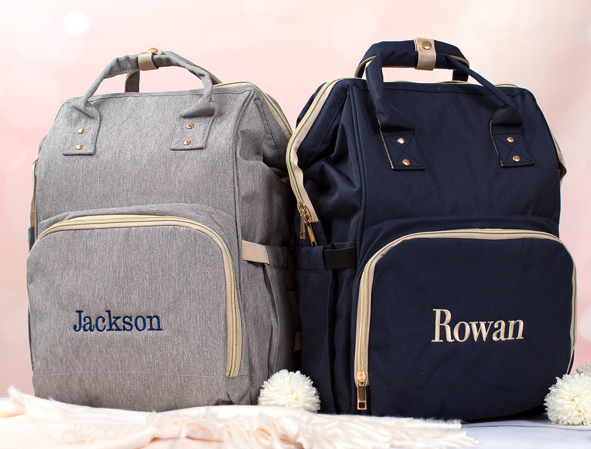 The Nursery Run Diaper Backpack — personalized diaper bag backpack